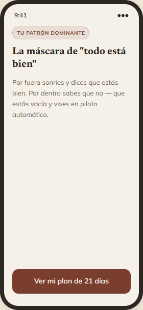 Tu resultado, personalizado